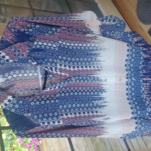 Candie's Long Sleeve Casual Vneck Button Down Sz. M Blouse Tunic - Picture 2 of 13